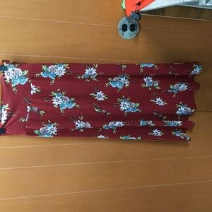 Flowery Maxi Skirt